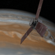 Artist’s concept of Juno spacecraft flying over Jupiter. Image: NASA/JPL-Caltech